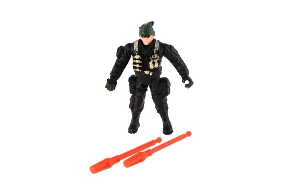 Char en plastique avec soldat en libre parcours