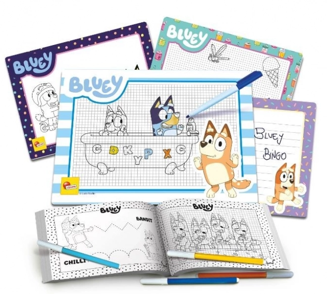 Ensemble scolaire pour dessin Bluey