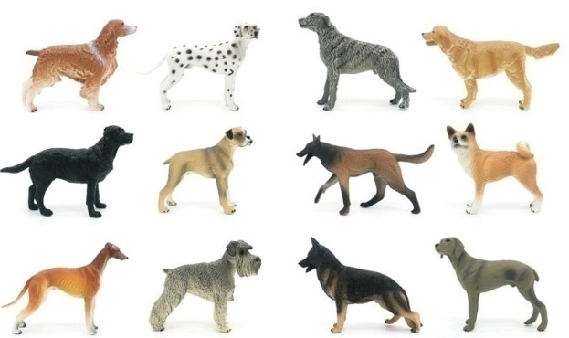 Figurine d'animal chien 12 cm