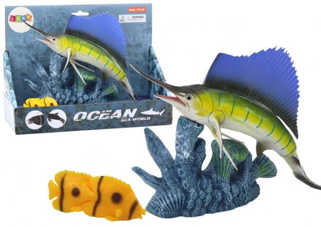 Figurine de poisson Espadon Récif Corallien