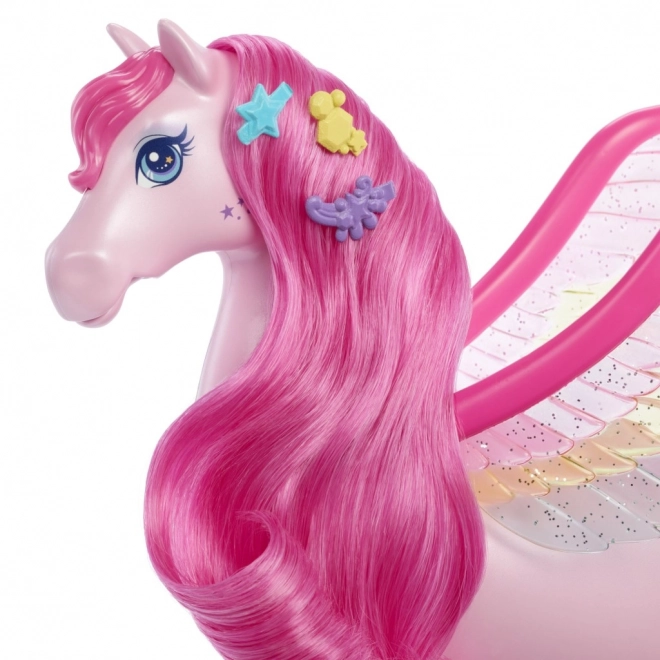Figurine Barbie Pégase magique avec lumières et sons