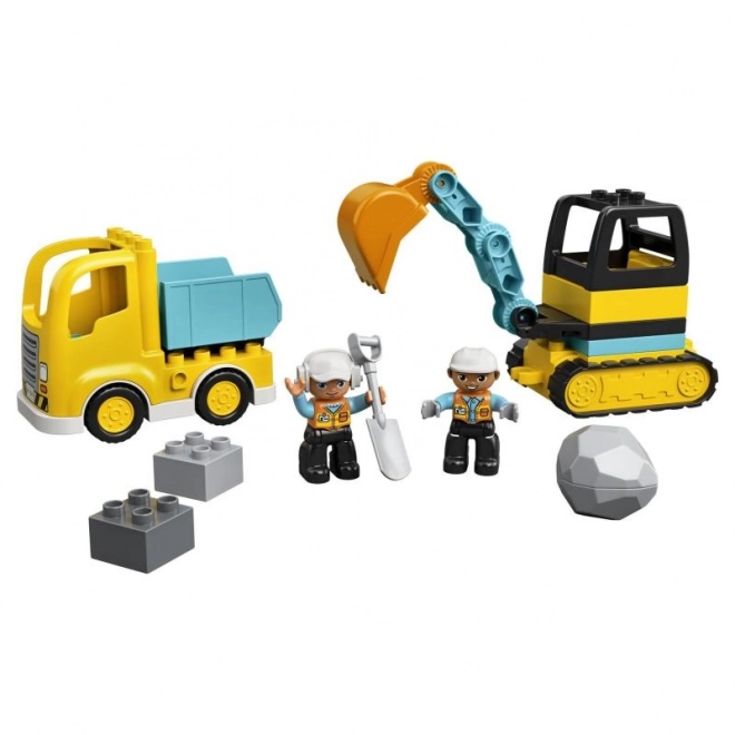 Camion et pelleteuse à chenilles DUPLO