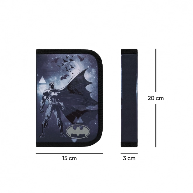 BAAGL Trousse scolaire classique deux volets Batman Storm
