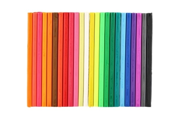 Pâte à modeler/Plastiline NARA 1000g 24 pièces en boîte 30x25x2cm