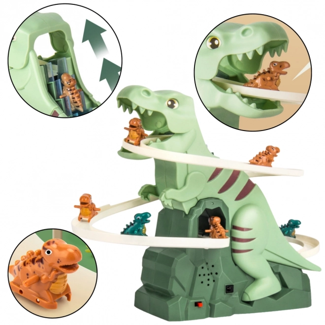 Montagne russe amusante de dinosaures