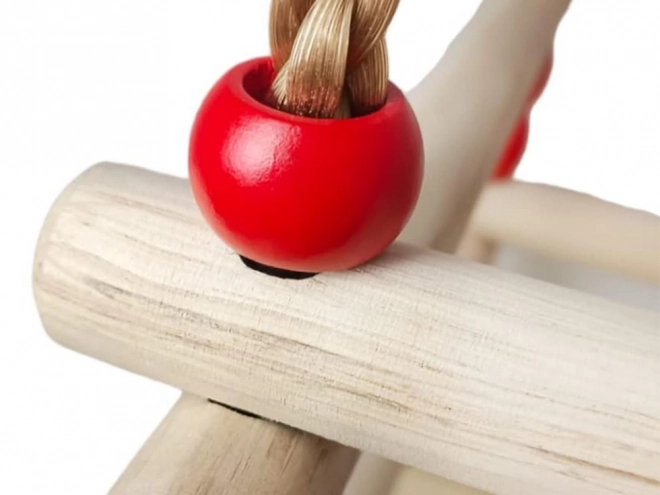 Balançoire de jardin pour enfants avec balustrade en bois