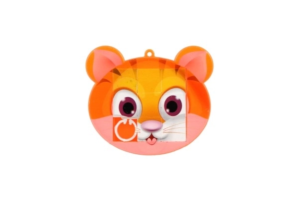 Puzzle coulissant en plastique 7x6cm animaux, mélange de types dans un sachet