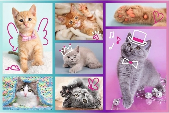 Puzzle 60 pièces Douces chatons