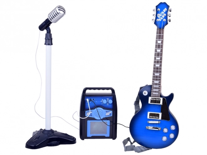 Guitare électrique avec microphone et amplificateur pour enfants Karaoke