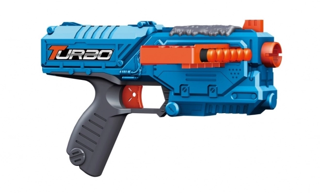 Blaster Turbo mini avec chargeur coulissant + 10 munitions