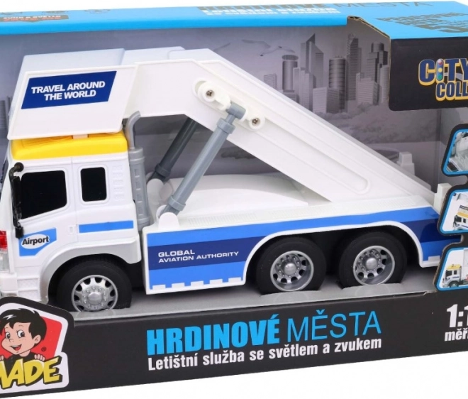 Voiture de Service Aéroportuaire avec Lumières et Sons à Piles