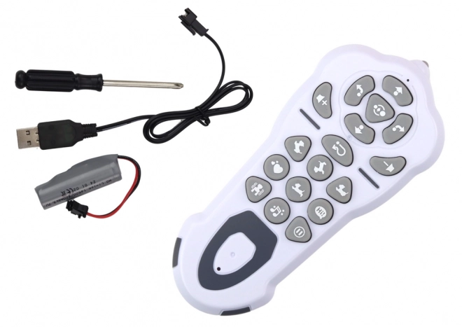 Chien robot interactif dansant télécommandé rose