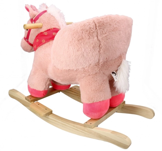 Licorne rose avec siège auto