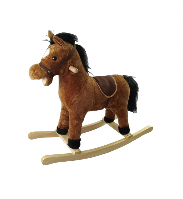 Cheval à bascule marron 71x28x65 cm