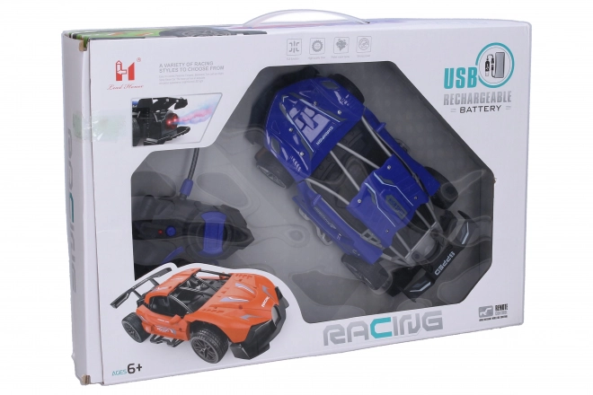 Voiture RC de course avec effet de fumée