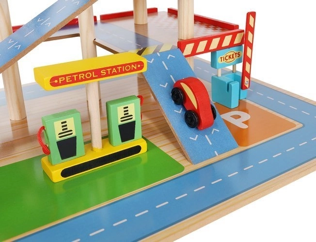 Garage de stationnement en bois