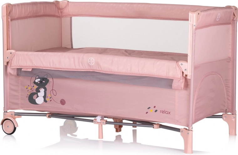 Lit parapluie de voyage Chipolino Relax Rose Marshmallow