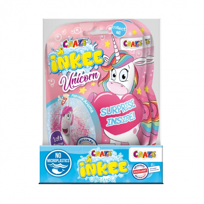 INKEE bombe de bain effervescente avec surprise – licorne