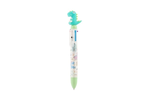 Stylo/Dinosaure crayon six couleurs en plastique 17cm 4 couleurs