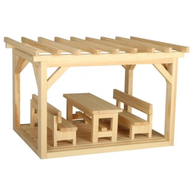 Mini pergola en bois modèle kit