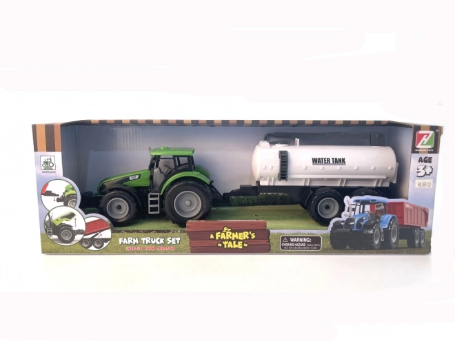 Tracteur à inertie avec remorque