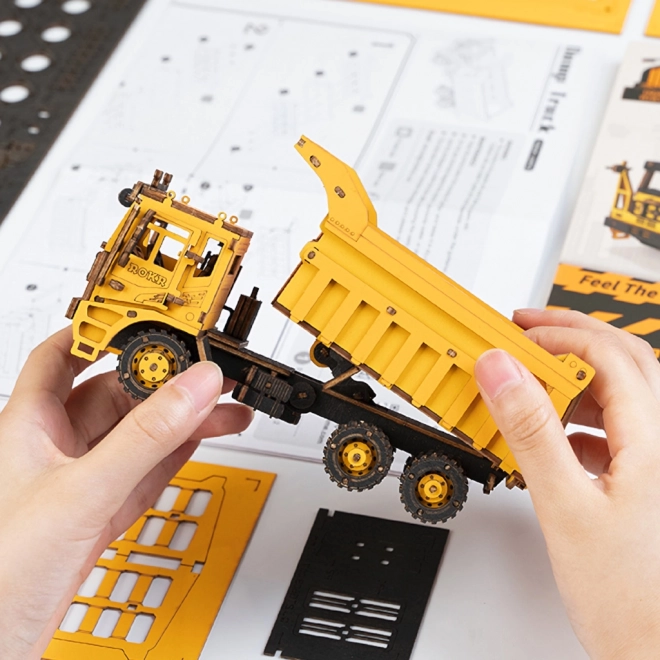 Puzzle 3D en bois RoboTime - Camion de transport