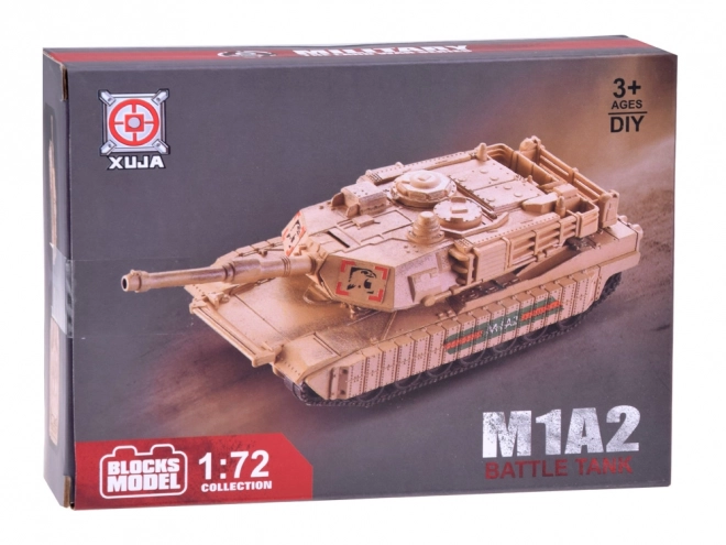 Maquette de char américain Abrams M1A2 à l'échelle 1:72