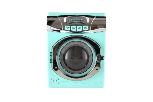 Machine à laver turquoise avec effets sonores et lumineux