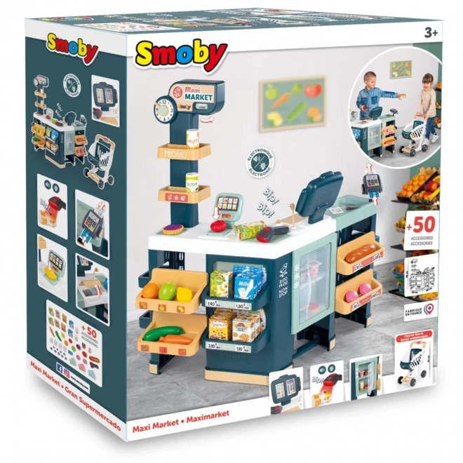 Supermarché pour Enfants SMOBY avec Caisse Électronique