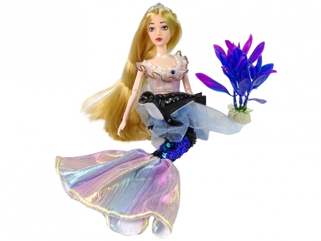 Poupée Emily - sirène avec accessoires verts
