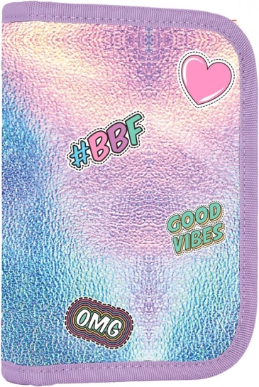 Trousse scolaire OXY GO Shiny, 1 étage avec 2 rabats, vide