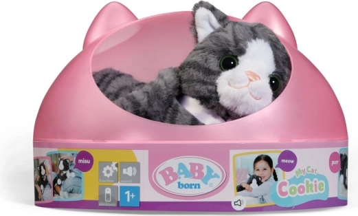 Cookie le chat interactif de BABY born avec panier de transport