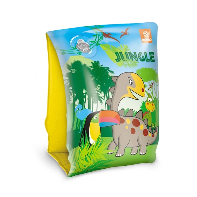 Brassards gonflables flamant rose et jungle 15x23 cm 2-6 ans