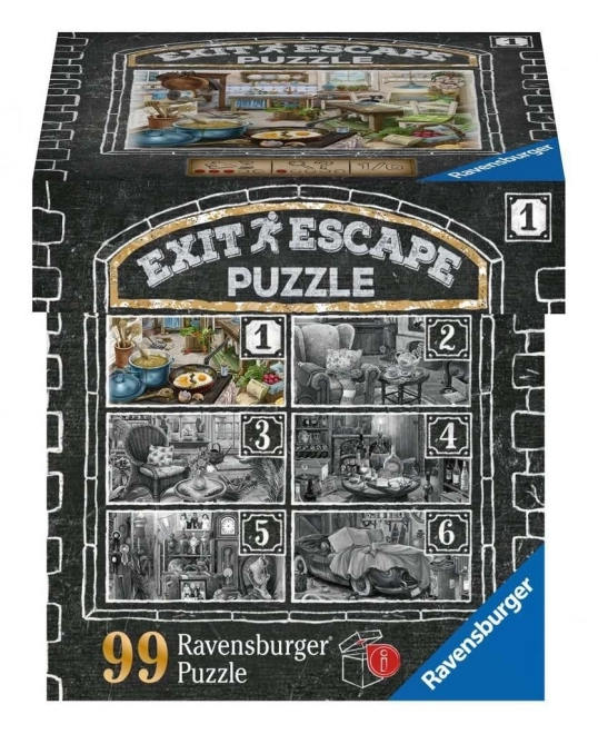 Ravensburger jeu d'évasion EXIT puzzle Manoir hanté : Dans le salon 99 pièces