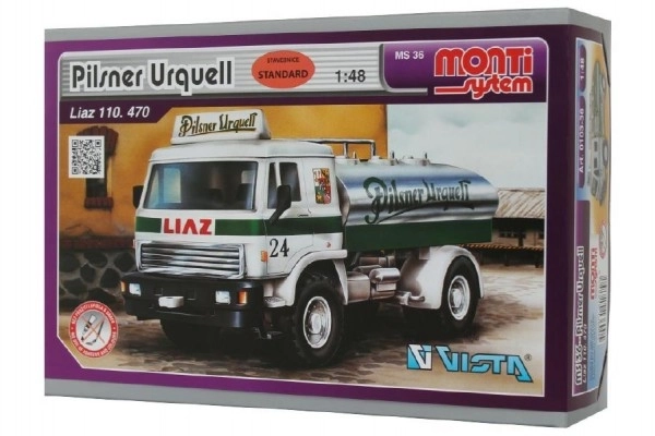 Kit de Construction Monti System MS 36 Pilsner Urguell Liaz 1:48 dans une boîte 22x15x6cm