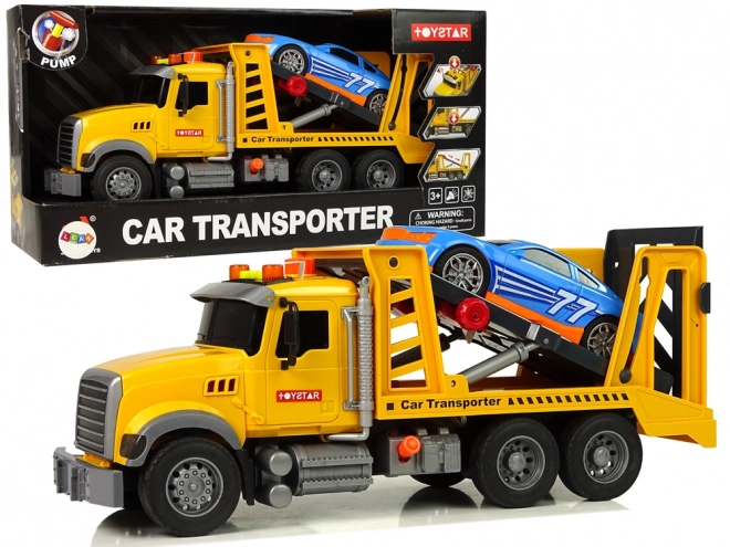 Transporteur Camion d'aide Rampe jaune Sons Lumières
