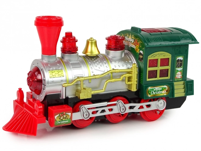 Locomotive de Noël avec Lumières et Sons sur Piles