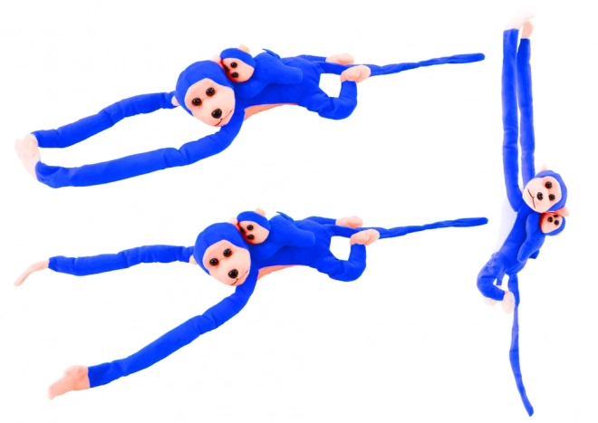 Mascotte en peluche Baby Monkey Blue 70 cm