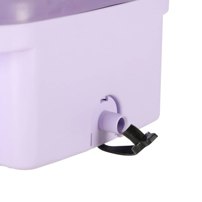 Lave-linge de voyage pliable 8L violet