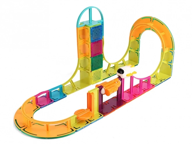 Cubes magnétiques de construction Sky Track 61 pièces