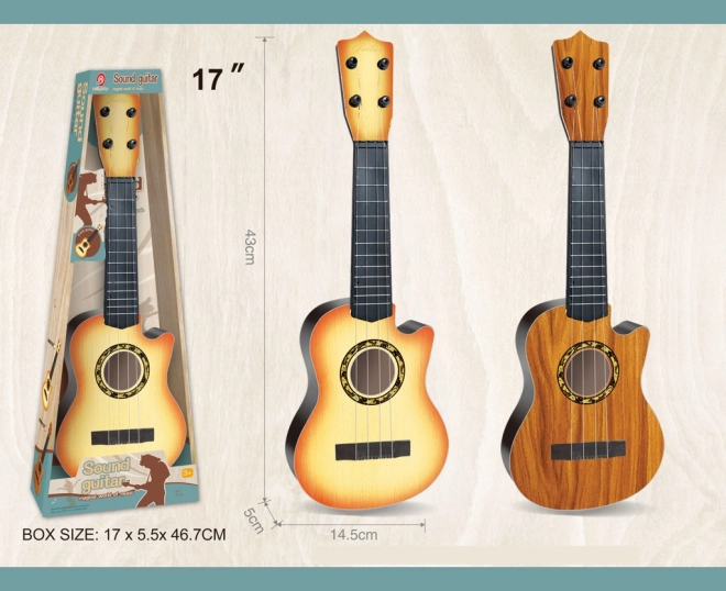 Guitare en plastique pour enfants à 4 cordes
