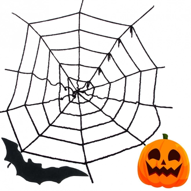 Fausse toile d'araignée noire pour Halloween