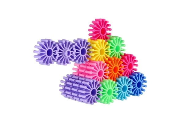 Jeu de construction coloré Rouages – 60 pcs