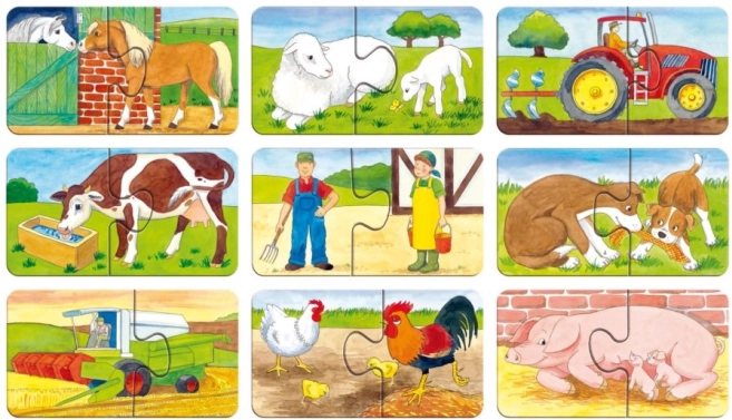 Ferme amusante : animaux et machines