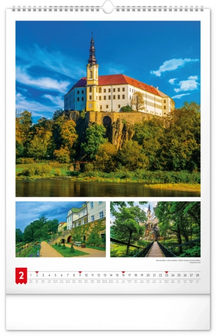 Calendrier mural Ma Patrie 2025, 33 × 46 cm