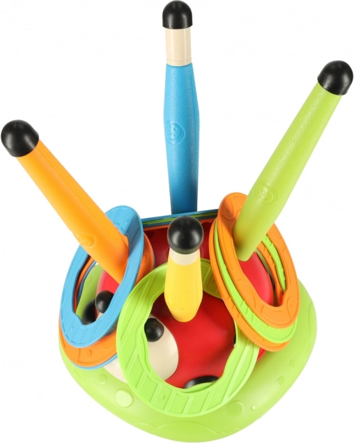 Jeu sportif pour enfants 3 en 1 : corde à sauter, lancer sur cible, lanceur de coccinelle