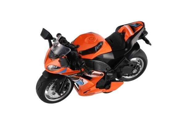 Moto de course à rétrofriction avec lumière et son