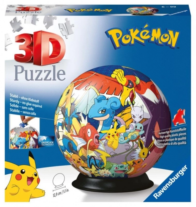 Puzzle-Boule 3D Pokémon - 72 pièces