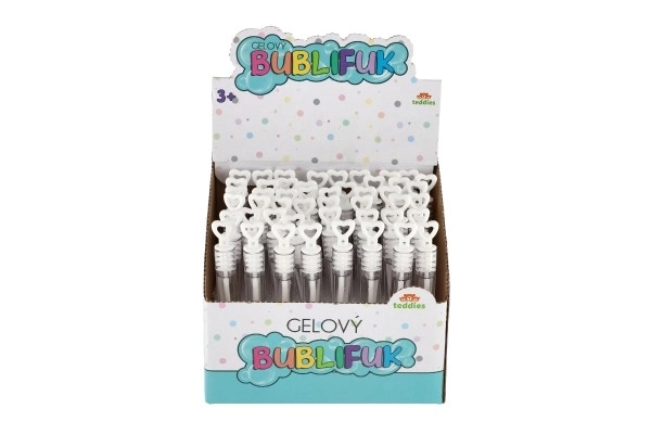 Mini bublifuk 5 ml gel blanc mariage 10,5 cm