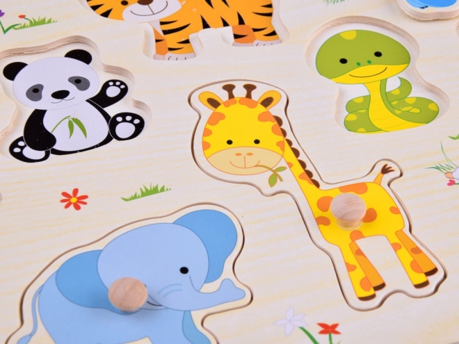 Puzzle en bois d'animaux